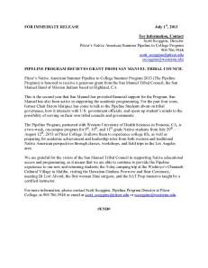 San Manuel Press Release